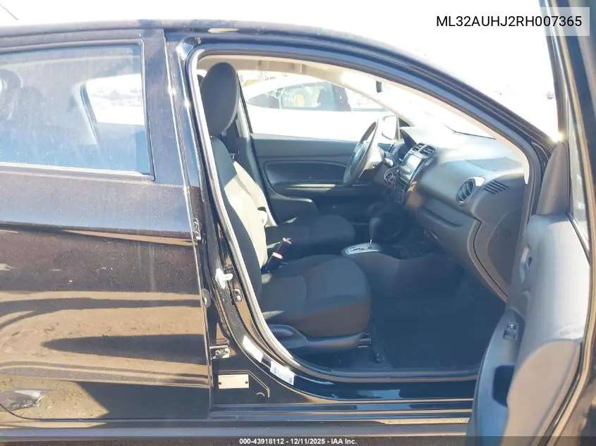 ML32AUHJ2RH007365 2024 Mitsubishi Mirage Es/Le