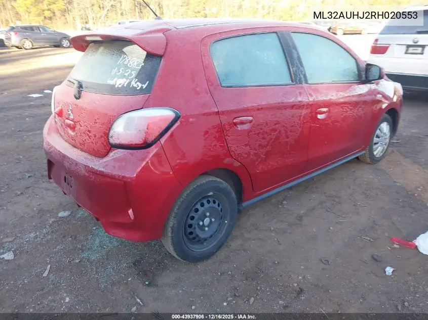 ML32AUHJ2RH020553 2024 Mitsubishi Mirage Es/Le