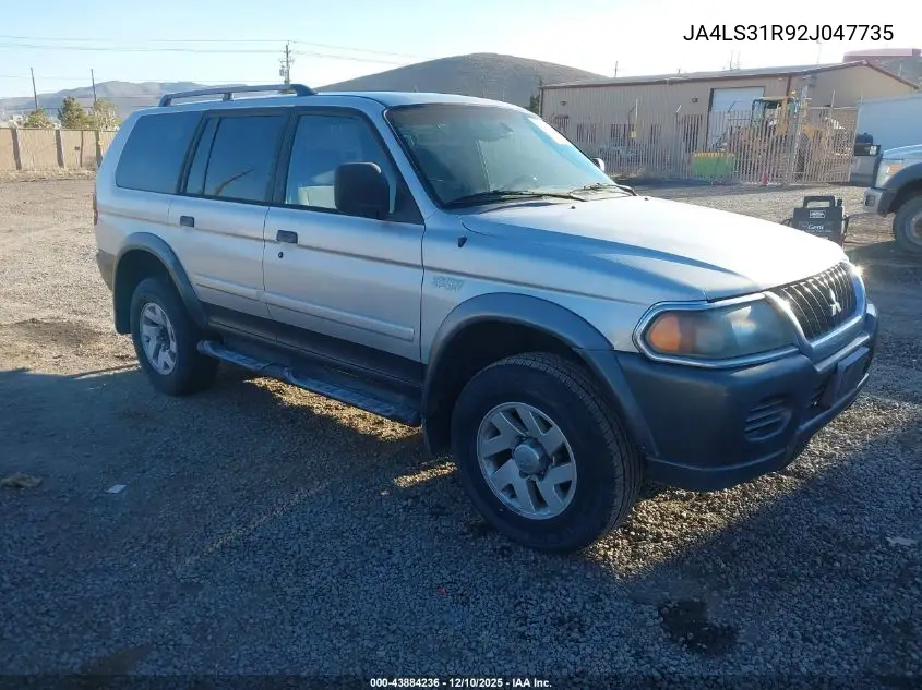 JA4LS31R92J047735 2002 Mitsubishi Montero Sport Xls