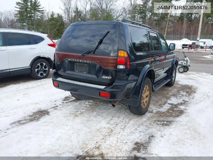 JA4MT41R52J050476 2002 Mitsubishi Montero Sport Ltd