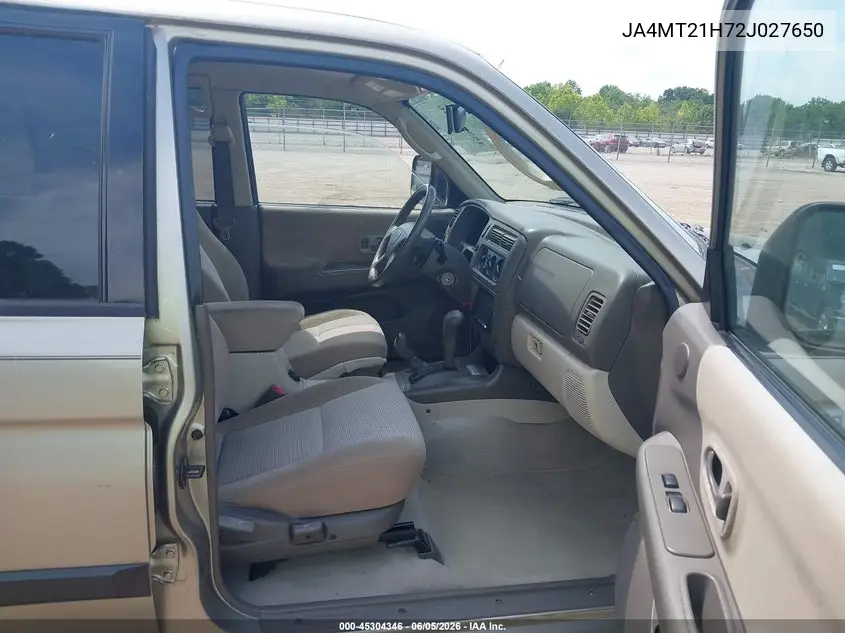 2002 Mitsubishi Montero Sport Es/Ls VIN: JA4MT21H72J027650 Lot: 45304346