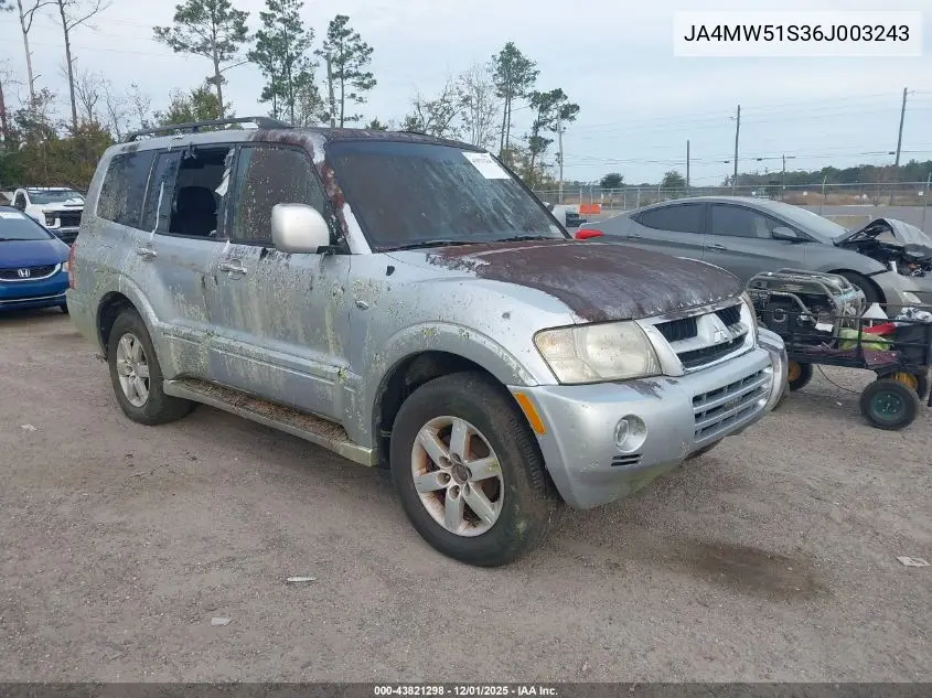 JA4MW51S36J003243 2006 Mitsubishi Montero Limited