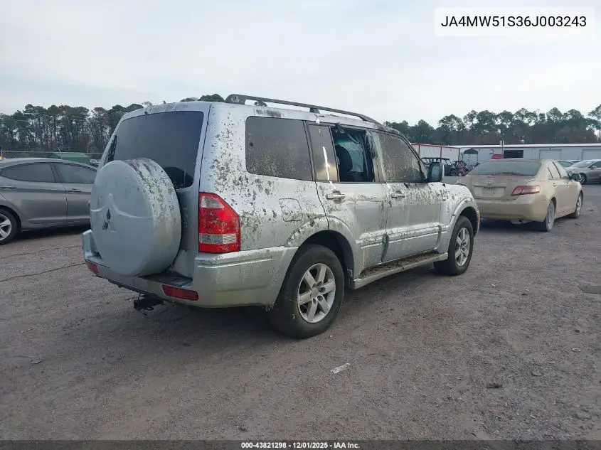 JA4MW51S36J003243 2006 Mitsubishi Montero Limited