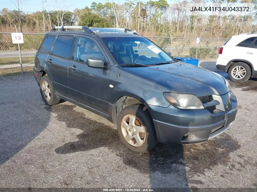 JA4LX41F34U043372 2004 Mitsubishi Outlander Xls