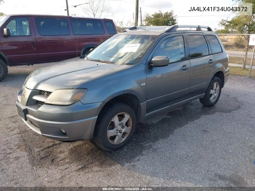 JA4LX41F34U043372 2004 Mitsubishi Outlander Xls