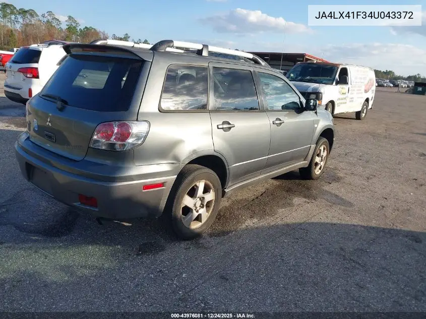 JA4LX41F34U043372 2004 Mitsubishi Outlander Xls