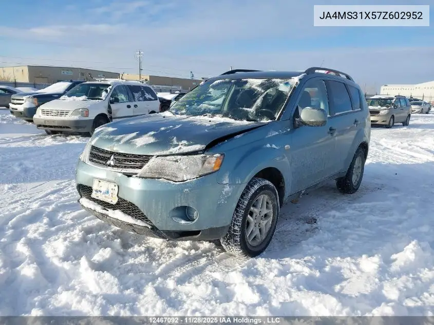 JA4MS31X57Z602952 2007 Mitsubishi Outlander Ls