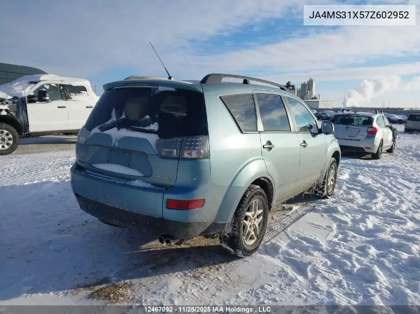 JA4MS31X57Z602952 2007 Mitsubishi Outlander Ls