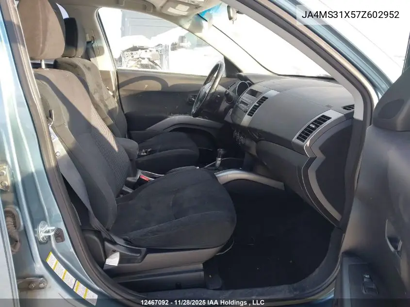 JA4MS31X57Z602952 2007 Mitsubishi Outlander Ls