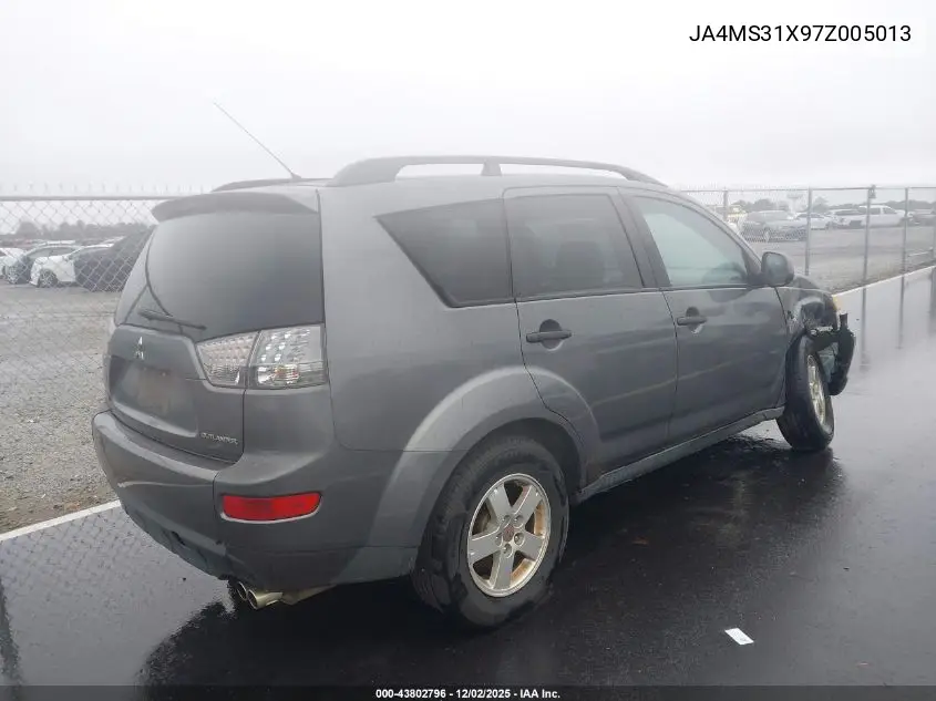 JA4MS31X97Z005013 2007 Mitsubishi Outlander Es/Ls