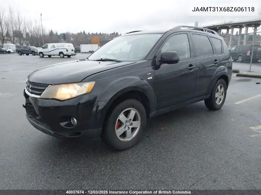 JA4MT31X68Z606118 2008 Mitsubishi Outlander Ls