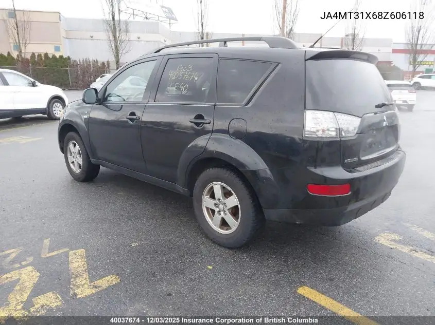 JA4MT31X68Z606118 2008 Mitsubishi Outlander Ls