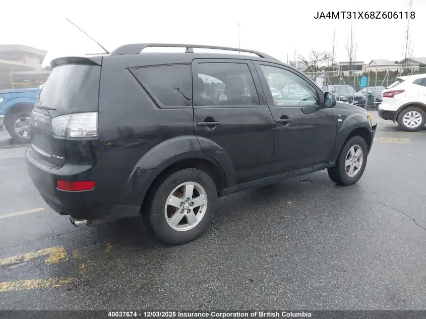 JA4MT31X68Z606118 2008 Mitsubishi Outlander Ls