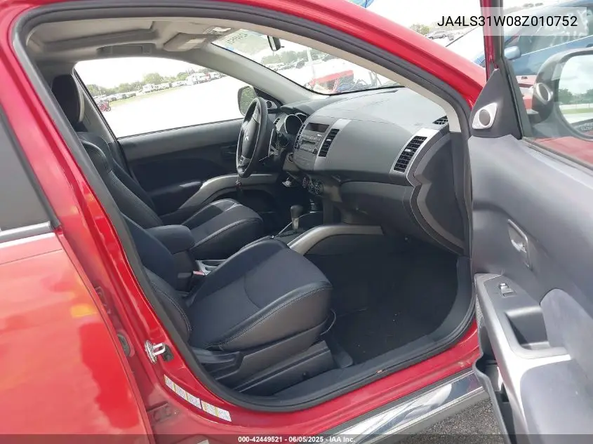 2008 Mitsubishi Outlander Se VIN: JA4LS31W08Z010752 Lot: 42449521