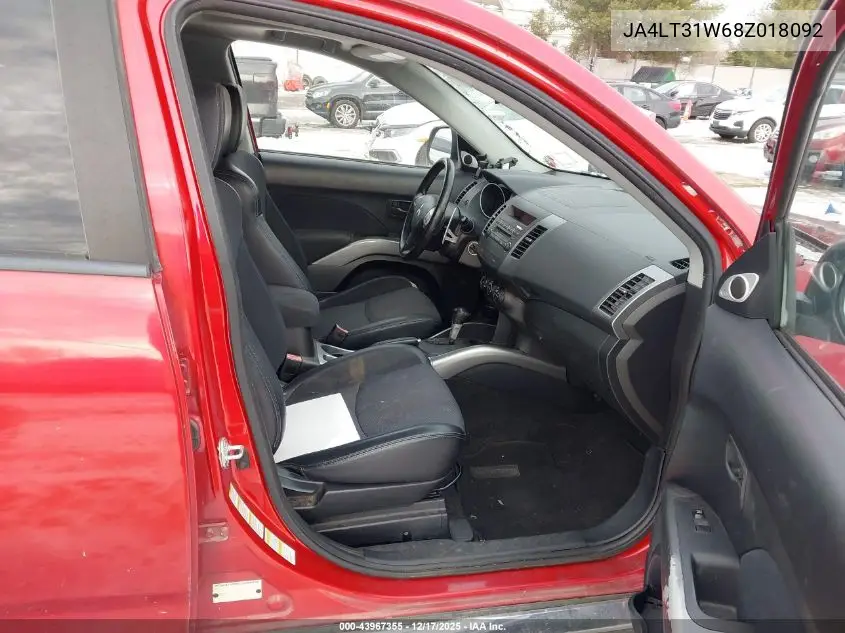 JA4LT31W68Z018092 2008 Mitsubishi Outlander Se