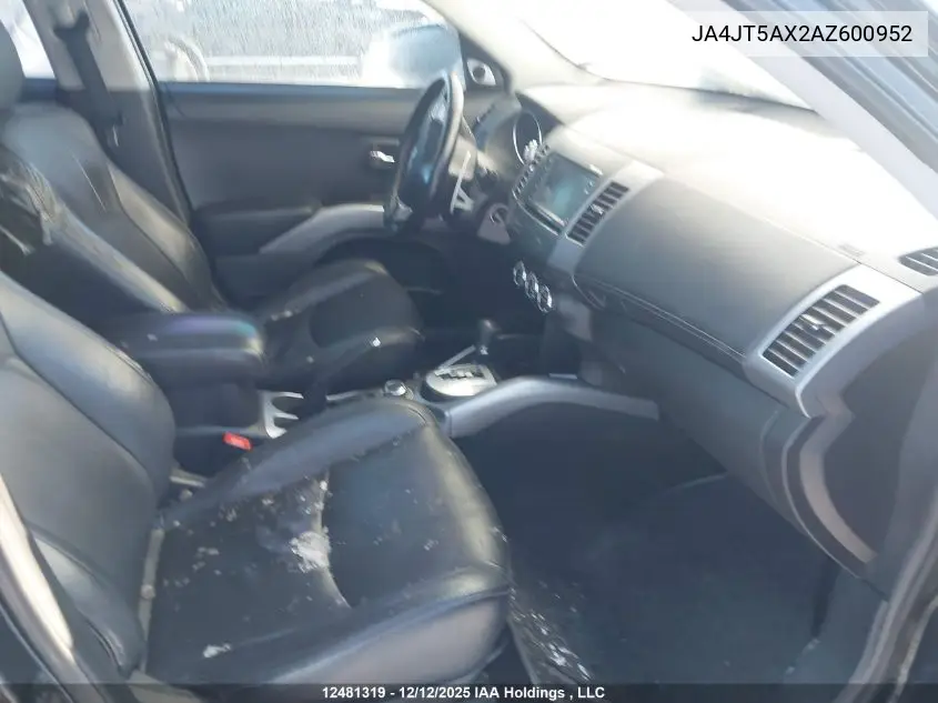 JA4JT5AX2AZ600952 2010 Mitsubishi Outlander Gt