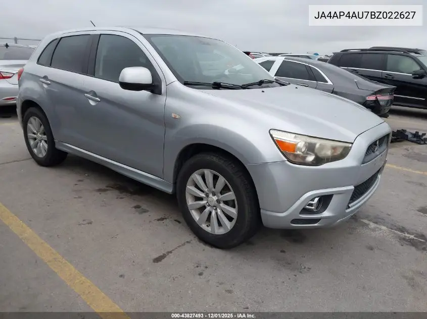 JA4AP4AU7BZ022627 2011 Mitsubishi Outlander Sport Se