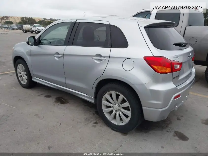 JA4AP4AU7BZ022627 2011 Mitsubishi Outlander Sport Se