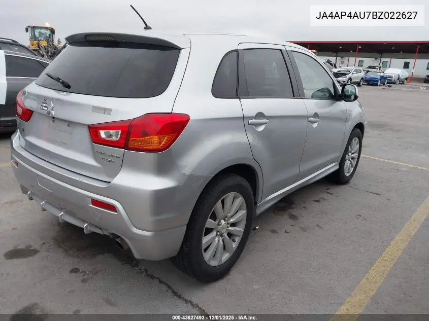 JA4AP4AU7BZ022627 2011 Mitsubishi Outlander Sport Se