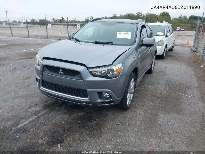 JA4AR4AU6CZ011890 2012 Mitsubishi Outlander Sport Se