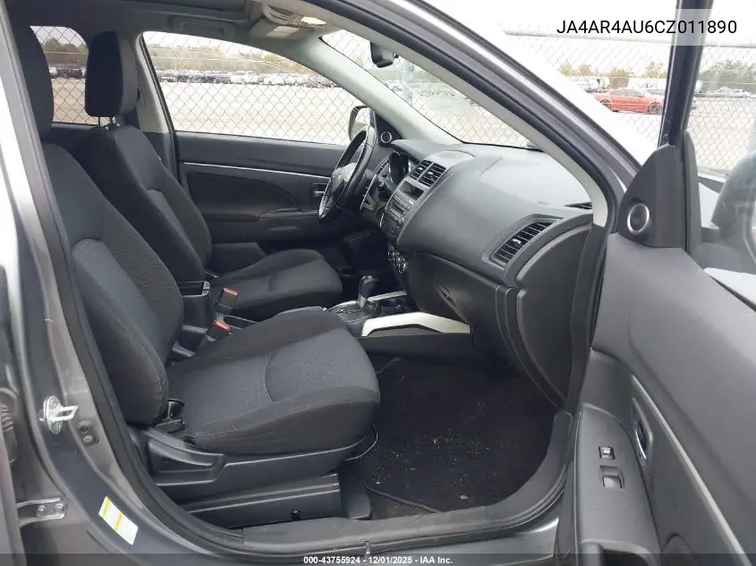 JA4AR4AU6CZ011890 2012 Mitsubishi Outlander Sport Se