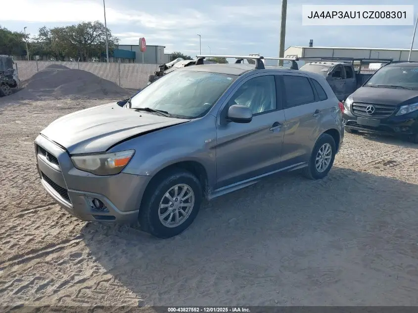 JA4AP3AU1CZ008301 2012 Mitsubishi Outlander Sport Es