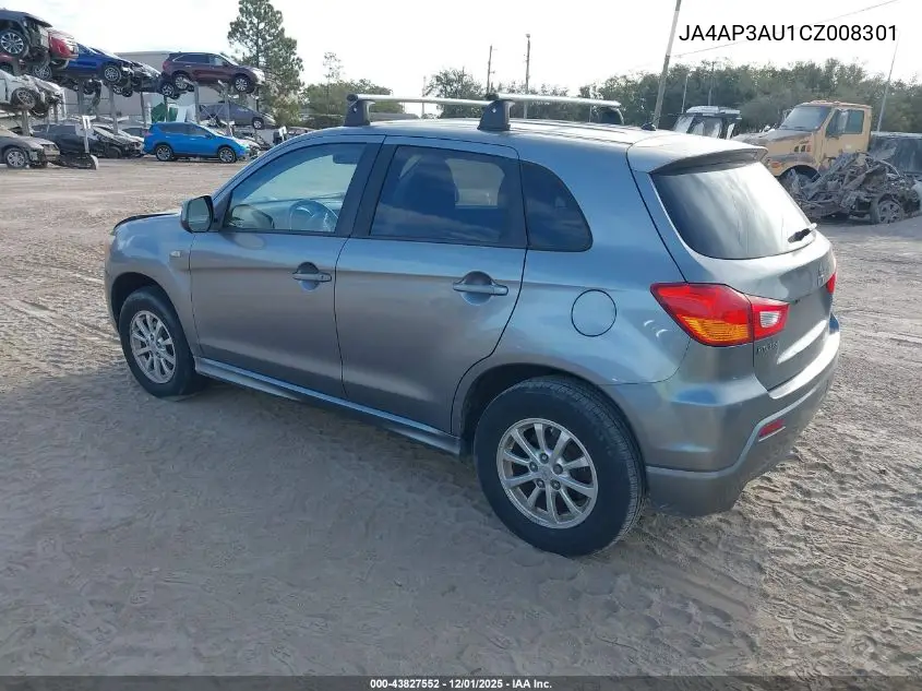 JA4AP3AU1CZ008301 2012 Mitsubishi Outlander Sport Es