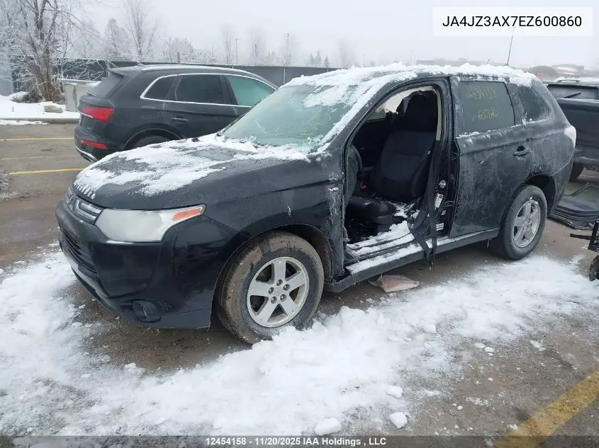 JA4JZ3AX7EZ600860 2014 Mitsubishi Outlander Se