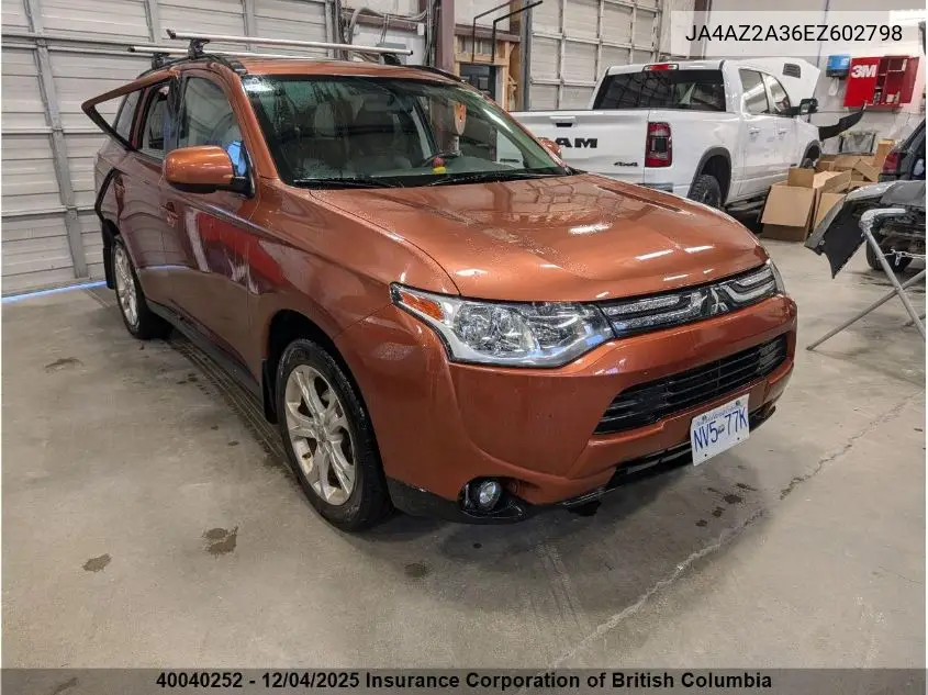 JA4AZ2A36EZ602798 2014 Mitsubishi Outlander Es