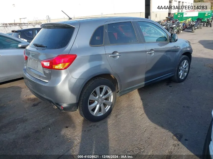 2014 Mitsubishi Outlander Sport Es VIN: 4A4AR3AU7EE014283 Lot: 41026621