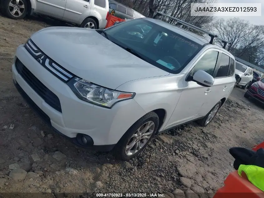 2014 Mitsubishi Outlander Se VIN: JA4AZ3A3XEZ012593 Lot: 41750923