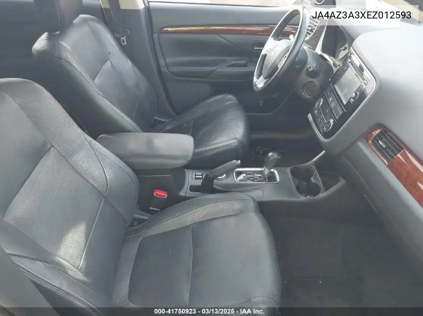2014 Mitsubishi Outlander Se VIN: JA4AZ3A3XEZ012593 Lot: 41750923