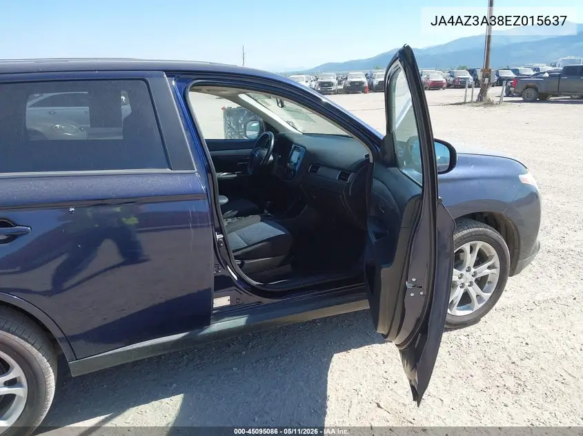 2014 Mitsubishi Outlander Se VIN: JA4AZ3A38EZ015637 Lot: 45095086