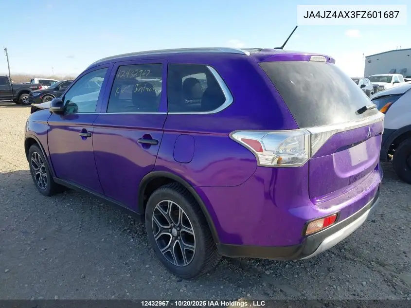 JA4JZ4AX3FZ601687 2015 Mitsubishi Outlander Gt