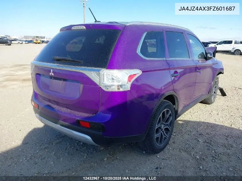 JA4JZ4AX3FZ601687 2015 Mitsubishi Outlander Gt