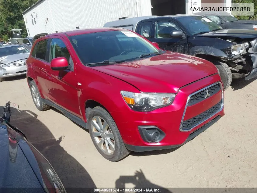 4A4AR3AU0FE026888 2015 Mitsubishi Outlander Sport Es