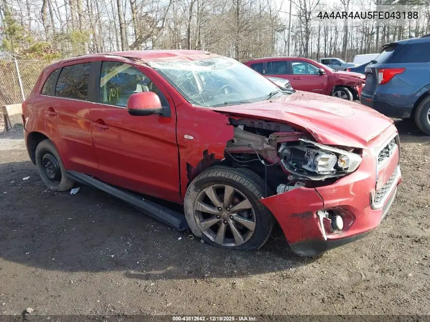 4A4AR4AU5FE043188 2015 Mitsubishi Outlander Sport Se