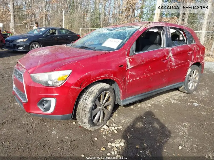 4A4AR4AU5FE043188 2015 Mitsubishi Outlander Sport Se