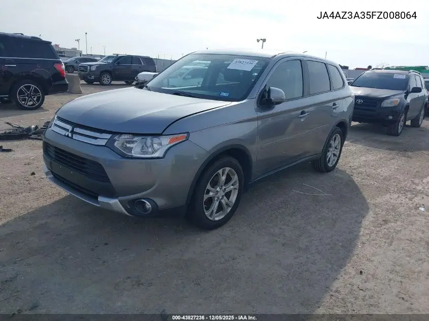 JA4AZ3A35FZ008064 2015 Mitsubishi Outlander Se
