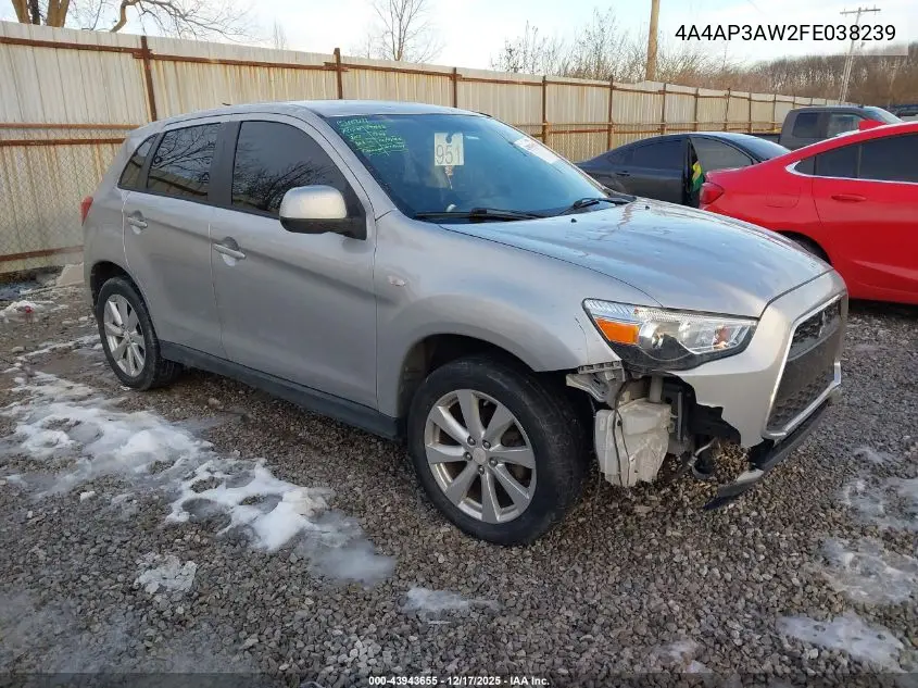 4A4AP3AW2FE038239 2015 Mitsubishi Outlander Sport Es