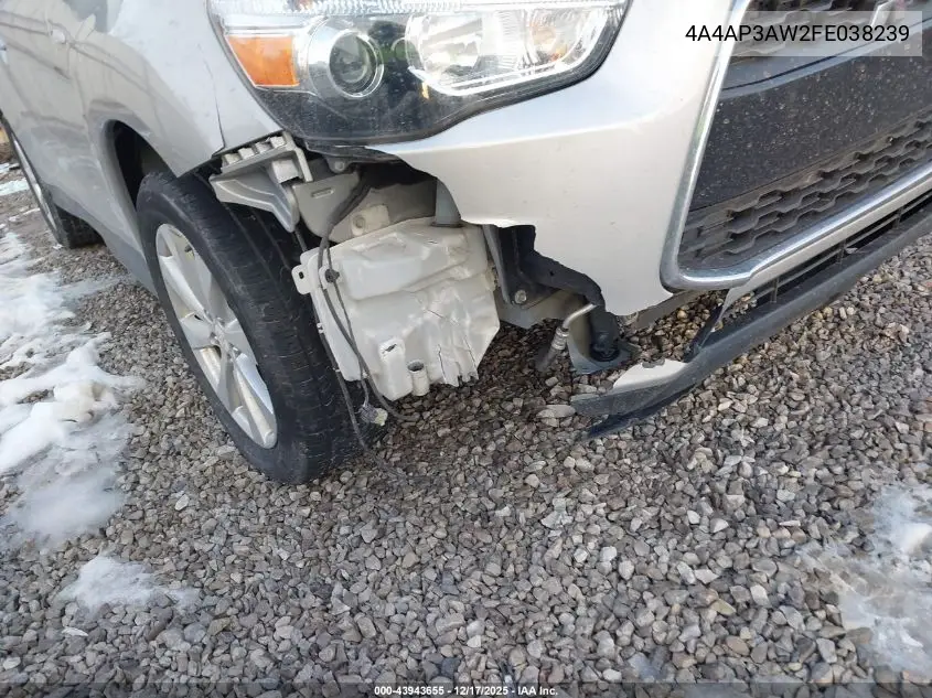 4A4AP3AW2FE038239 2015 Mitsubishi Outlander Sport Es