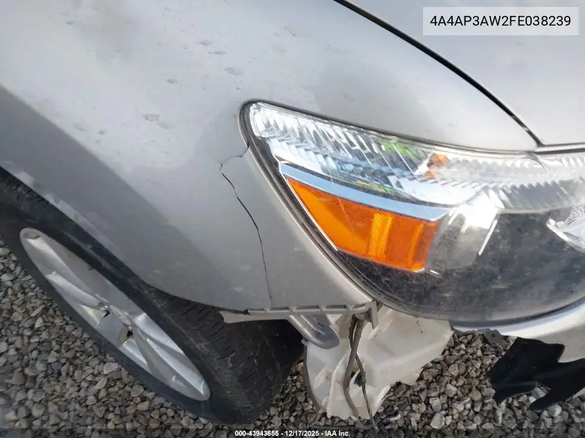 4A4AP3AW2FE038239 2015 Mitsubishi Outlander Sport Es