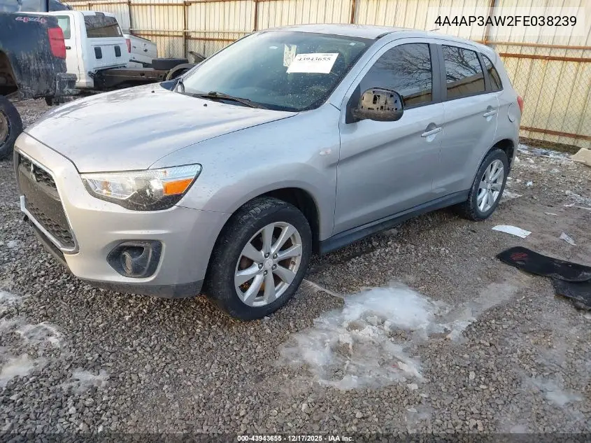 4A4AP3AW2FE038239 2015 Mitsubishi Outlander Sport Es