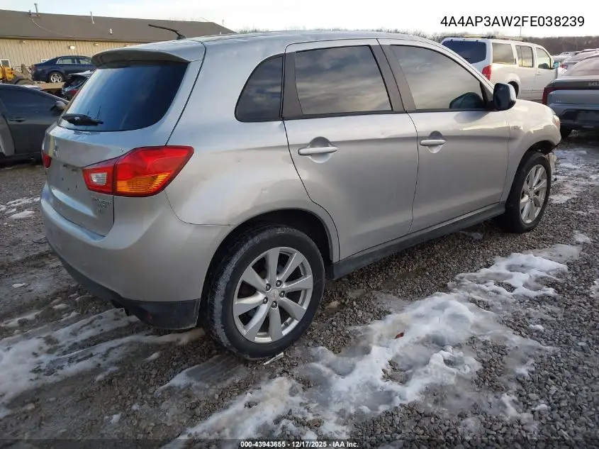 4A4AP3AW2FE038239 2015 Mitsubishi Outlander Sport Es