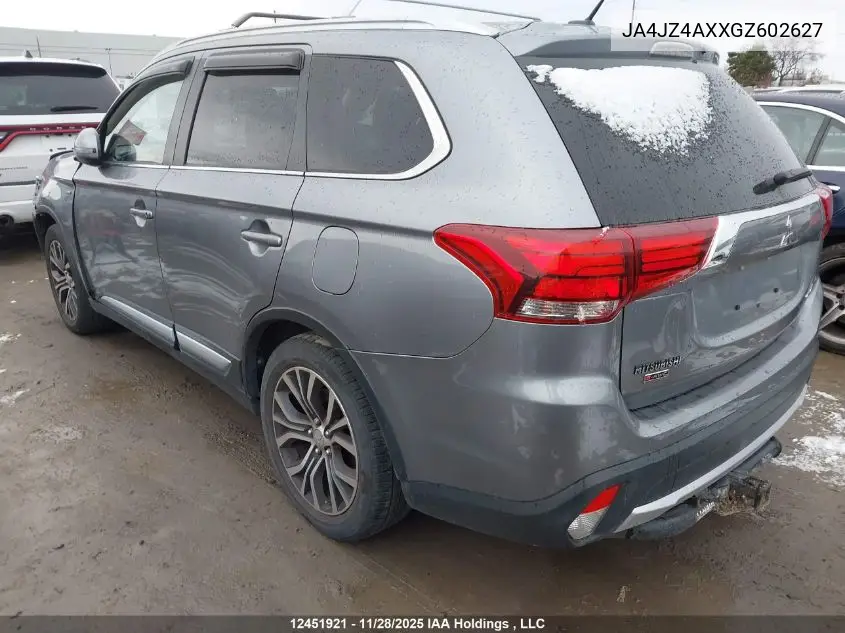 JA4JZ4AXXGZ602627 2016 Mitsubishi Outlander Gt