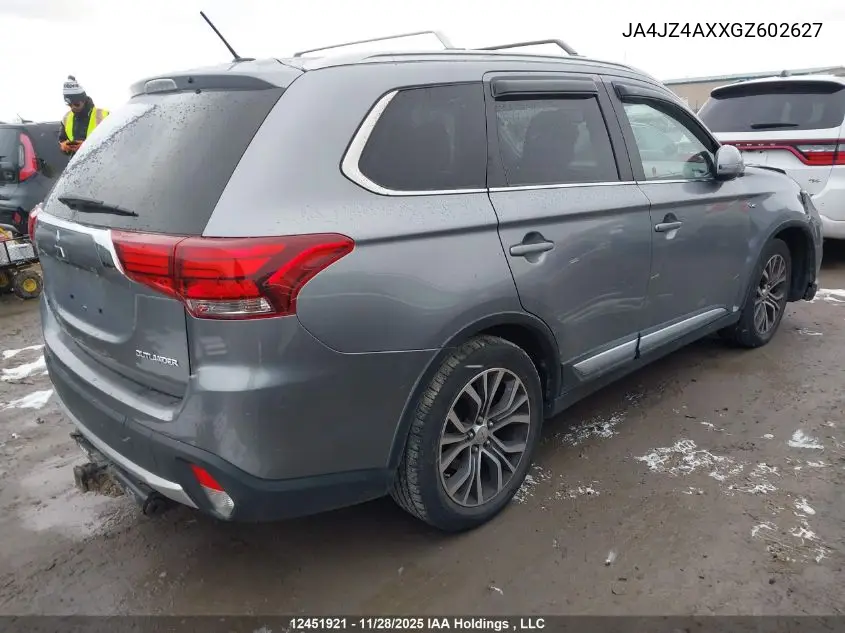 JA4JZ4AXXGZ602627 2016 Mitsubishi Outlander Gt
