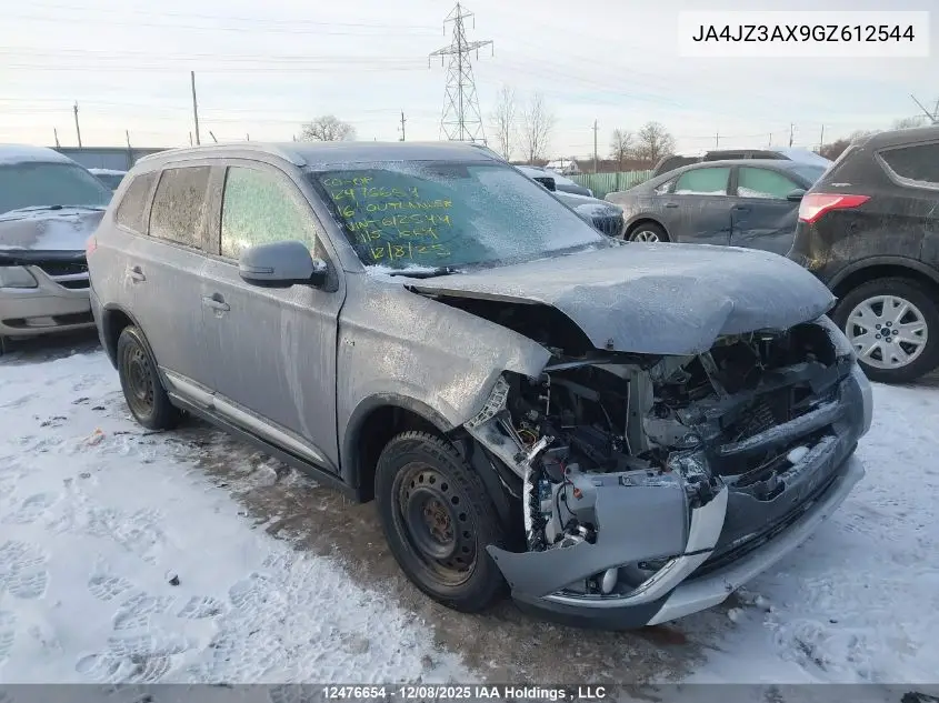 JA4JZ3AX9GZ612544 2016 Mitsubishi Outlander Se