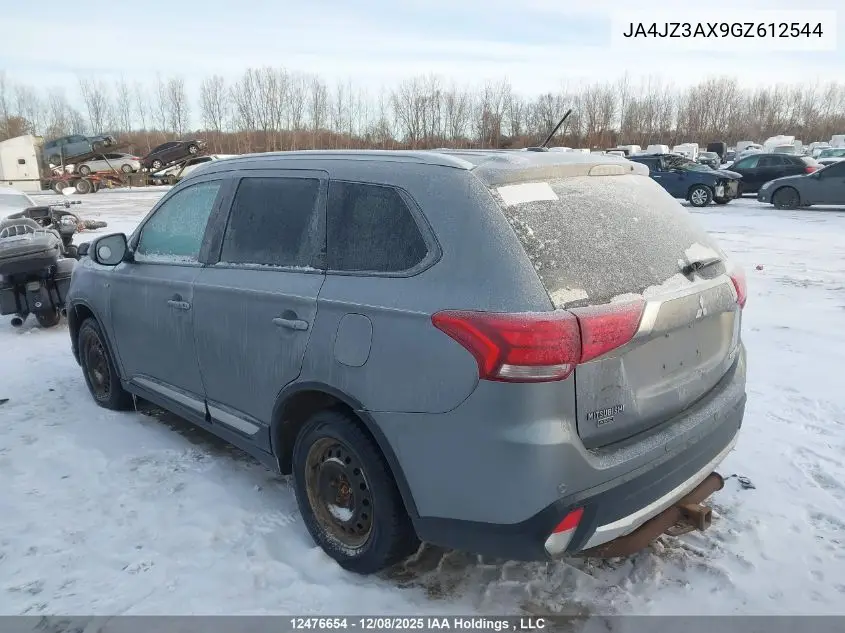 JA4JZ3AX9GZ612544 2016 Mitsubishi Outlander Se