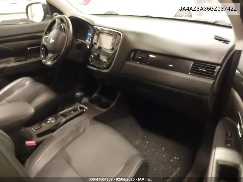 2016 Mitsubishi Outlander Sel VIN: JA4AZ3A35GZ037422 Lot: 41504909