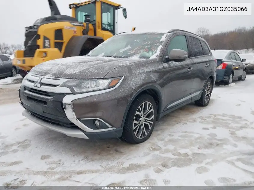 JA4AD3A31GZ035066 2016 Mitsubishi Outlander Sel